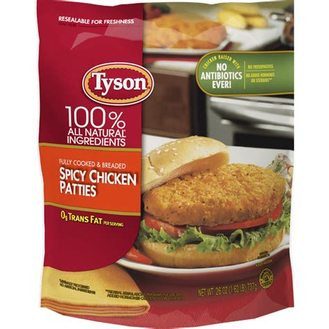 tyson spicy chicken patties